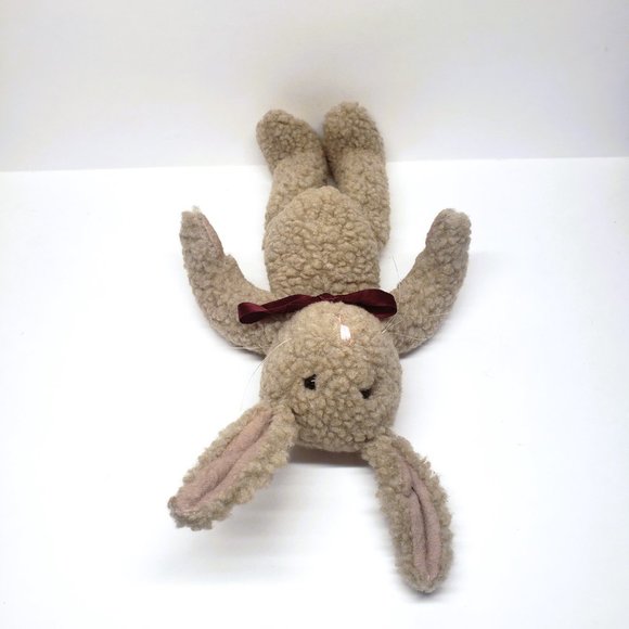 Vintage Boyds Bear Bunny Rabbit Bean Bag Plush Tan Easter Posable Ears 13" - Picture 7 of 10